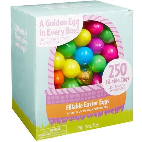 250 Count Multicolor Fillable Plastic Easter Eggs Plastic 6 Colors 1