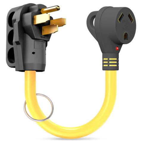 Rv 50amp Male To 30amp Female Camper Power Cord Plug Adapter Nema 50m