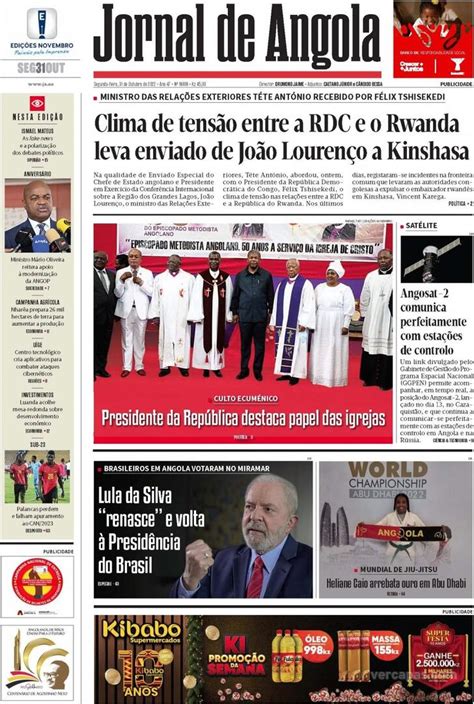 Capa Jornal De Angola De 2022 10 31