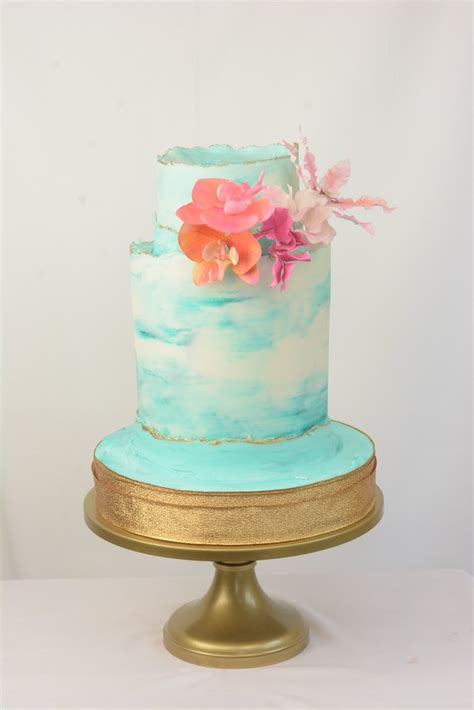 Marbled Teal Cake Lori Ann Foley Flickr