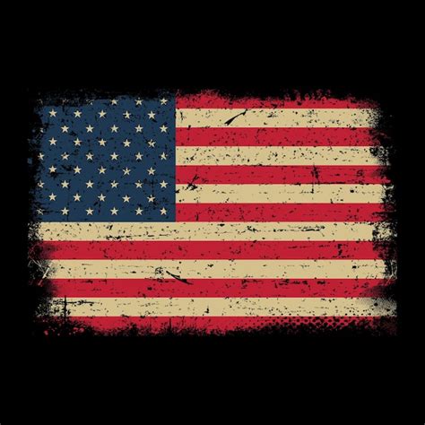 Premium Vector Grunge American Flag