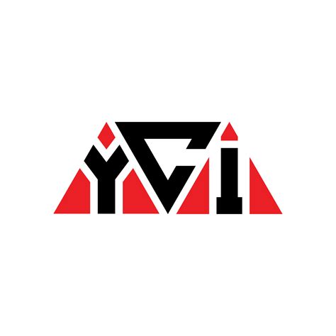 Yci Triangle Letter Logo Design With Triangle Shape Yci Triangle Logo