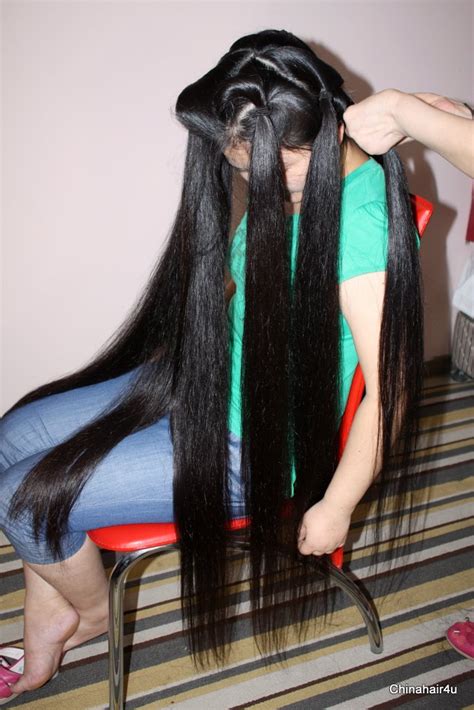 Today we cut girl's smooth and soft long long hair! Long hair, hair show, haircut, headshave video download