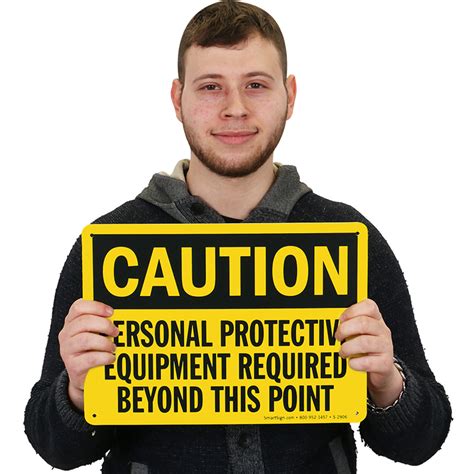 Personal Protective Equipment Required Beyond Point Sign