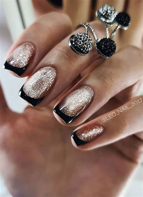 Stylish Nail Art Designs That Pretty From Every Angle Black Tips Gel Nails Stylish Nails