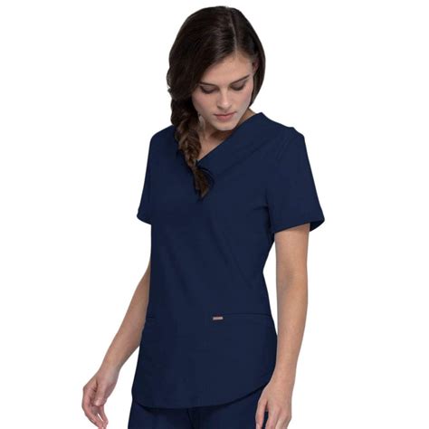 Cherokee Form Ck840 Scrubs Top Women Navy — Medshop Australia