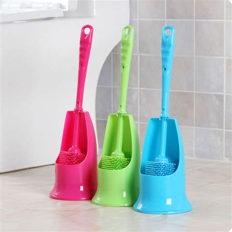 1 Pc Creative Multi Directions Toilet Brush Washing Room Groove Cleaner