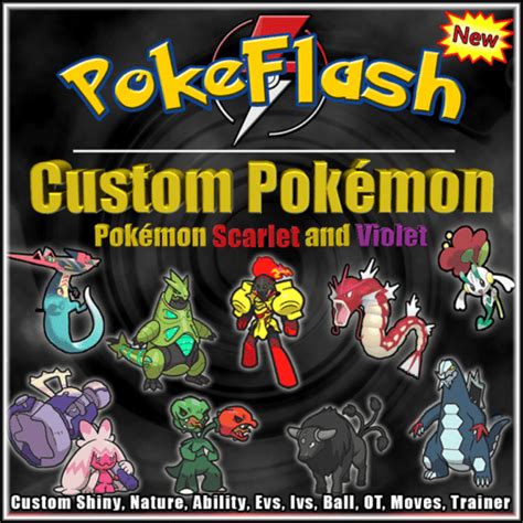 Choose Any Custom Pokémon For Scarlet And Violet Fully Customized Pokeflash