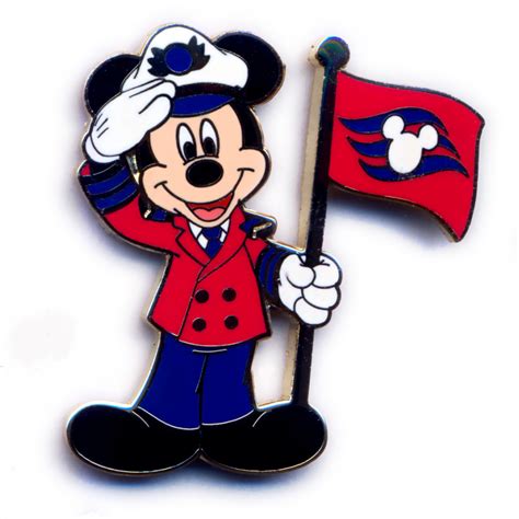 40968 Captain Mickey Mouse Saluting Dcl Flag Disney Cruise Line