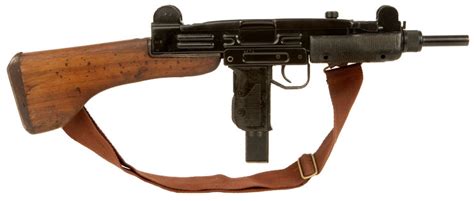 Deactivated Uzi With Removable Wooden Stock Modern Deactivated Guns