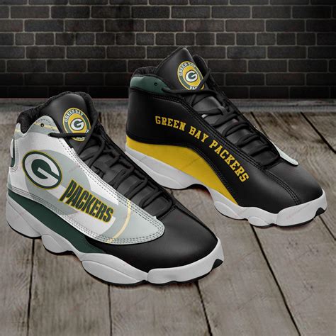 Green Bay Packers Air Jordan 13 Sneakers Sport Shoes