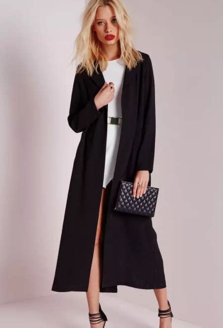 Missguided Long Sleeve Maxi Duster Coat