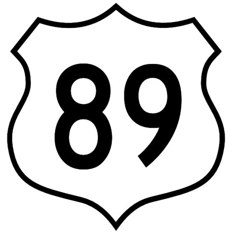 Highway 89 Sign Sticker