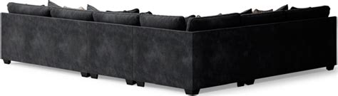 Signature Design By Ashley Lavernett 4 Piece Charcoal Sectional