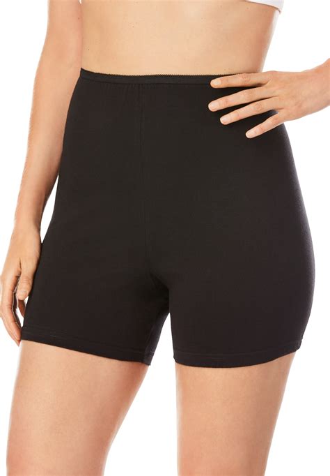 Comfort Choice Women S Plus Size Cotton Boxer 10 Pack Underwear Ebay