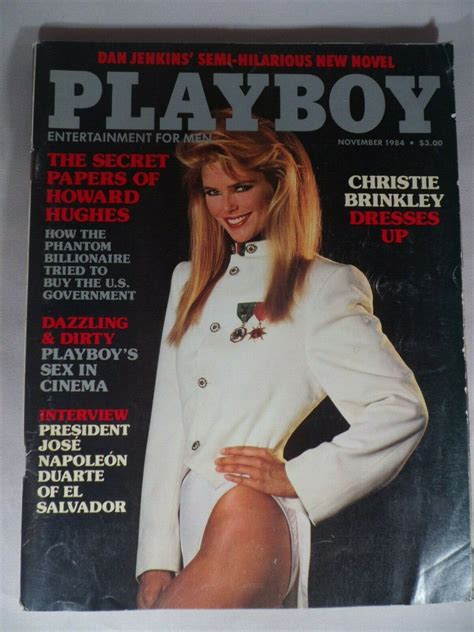 Playboy November 1984 Christie Brinkley Roberta Vasquez Leigh Steinberg