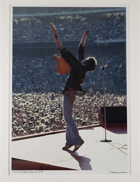 Keith Richards Vintage Concert Fine Art Print From Oakland Coliseum