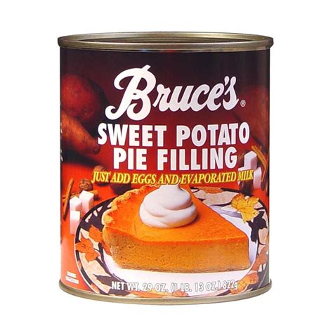 Distribute butter pieces evenly over the sweet potatoes. Bruce's Sweet Potato Pie Filling - 29 oz. Can | Sweet ...