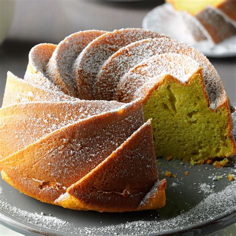 Vanilla pound cake gets a beautiful citrus flavor makeover with this new bundt cake recipe. Easy Pistachio Bundt Cake Recipe | Taste of Home