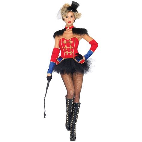 Sexy Ring Master Mistress Womens Costume Circus Lion Tamer Halloween