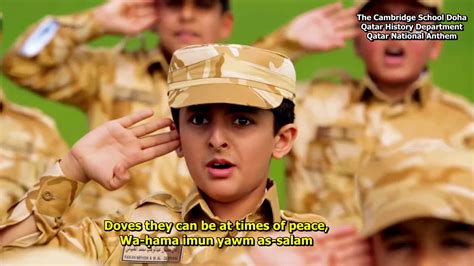 A country's official song, played and/or sung on public occasions 2. Qatar National anthem - YouTube