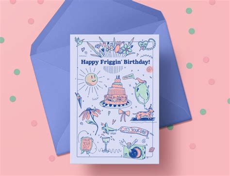 Happy Friggin Birthday Card Alicesillustrations