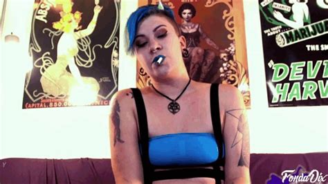 Vault Release Fonda Bluedevil Teases You While She Smokes Hd Wmv