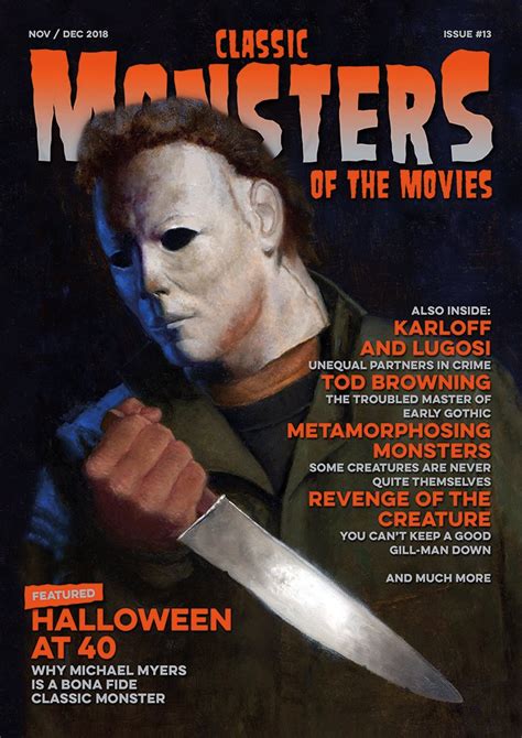 Classic Monsters Of The Movies Magazine Issue Halloween At