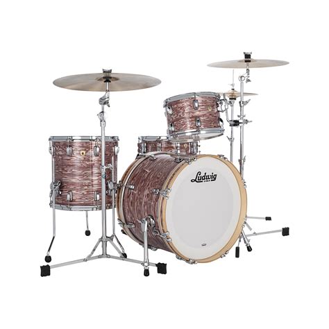 Ludwig Classic Maple Downbeat Vintage Pink Oyster Drum Kit