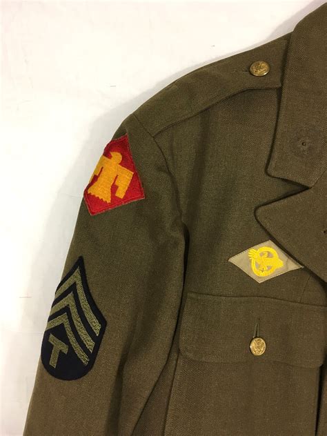 Ww2 Us Army 5th Army 45th Inf Division Dated 1940 Uniform Etsy