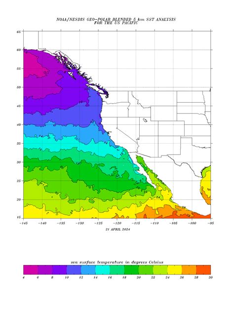 Pacific Ocean Water Temperature Map Maps Location Catalog Online