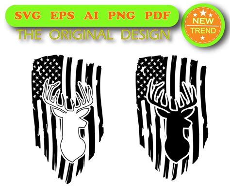 Download Distressed American deer hunting Flag SVG | Etsy in 2020 | Svg