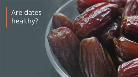Are Dates Good For You