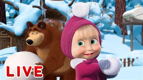 Masha E O Urso Animações De Inverno ⛄ Todos Os Episódios Em Sequência 🎬 Youtube