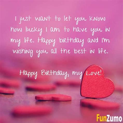 110 Romantic Birthday Wishes And Birthday Quotes Birthday Messages Funzumo