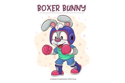 Andrey Keno Cartoon Bunny Boxer