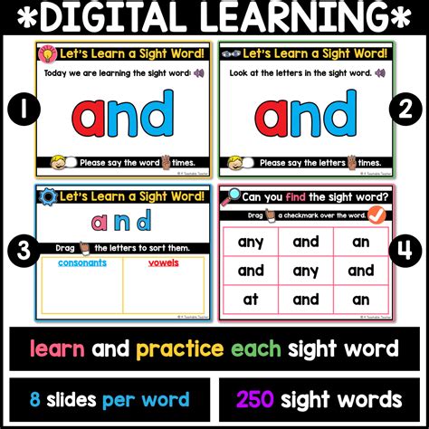 Sight Word Lessons And Practice 220 Words Included