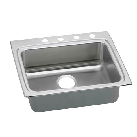 Kitchen kitchen easier and more enjoyable with undermount. Elkay Lustertone Drop-In Stainless Steel 25 in. 4-Hole ...
