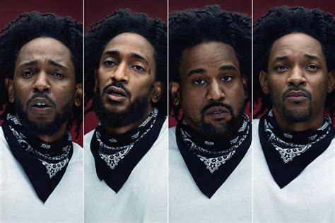 kendrick lamar morphs into kanye west nipsey hussle and will smith in the heart part 5 video
