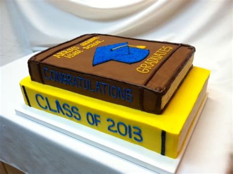 Buttercream Stacked Graduation Books Cake Book Cake Graduation Cakes