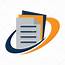 Icon Logo Business Document Management Bookkeeping Services — Stock 