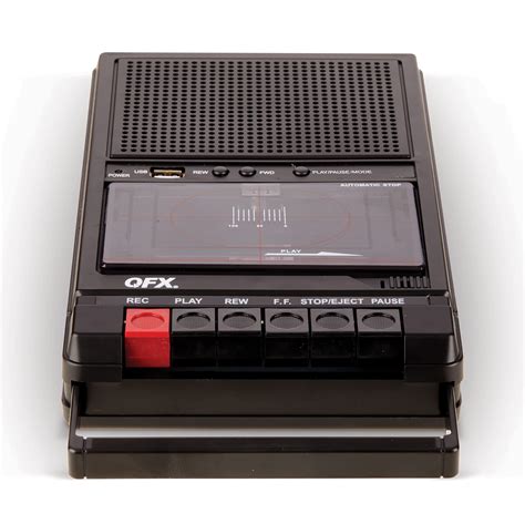 Buy Qfx Retro 39 Portable Shoebox Tape Recorder Analog Cassette Tape Deck With Usb 2 0 Built