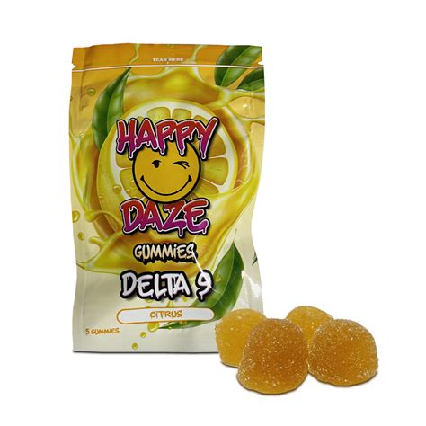 Happy Daze Delta 9 Gummies 12ct Citrus Hoosier Wholesale