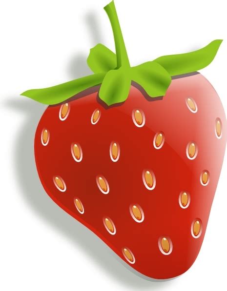 Strawberry Clip Art Free Vector In Open Office Drawing Svg Svg