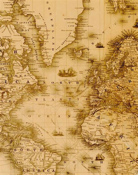 Digital Vintage Old Map Printable Download Vintage World Map Etsy