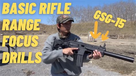 Sighting In New Gsg 15 22lr And Basic Carbine Range Drills Youtube