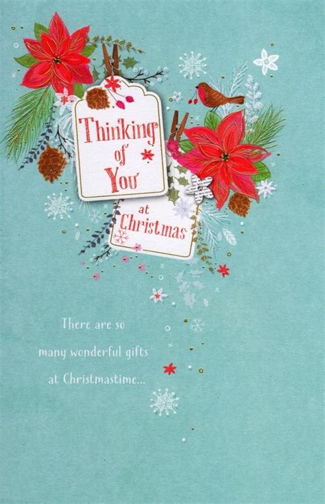 Traditional Thinking Of You At Christmas Greeting Card Cards Love Kates