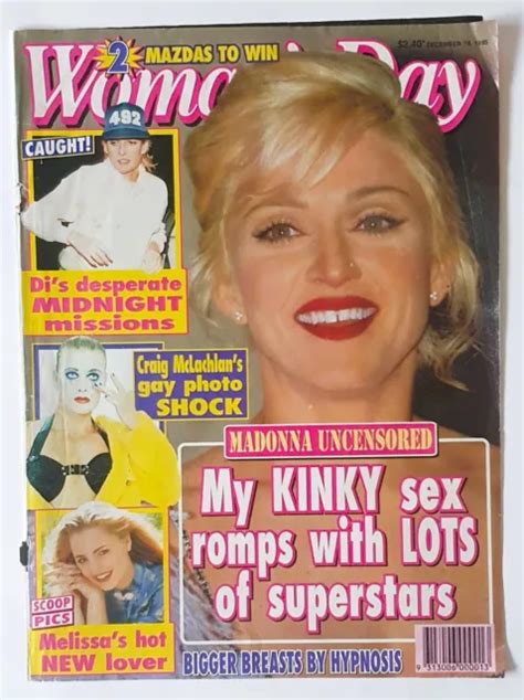 madonna womans day magazine cover only 1995 vintage clippings australian sex £11 82 picclick uk