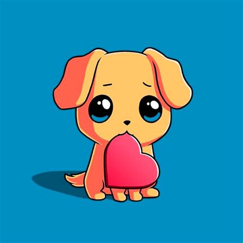 Dibujos de perros cachorros para pintar. Las mejores IMÁGENES KAWAII DE AMOR para descargar gratis