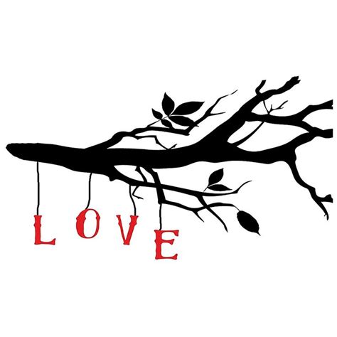 Courtside Market Love Branch Peel And Stick Wall Decal Multi Wall